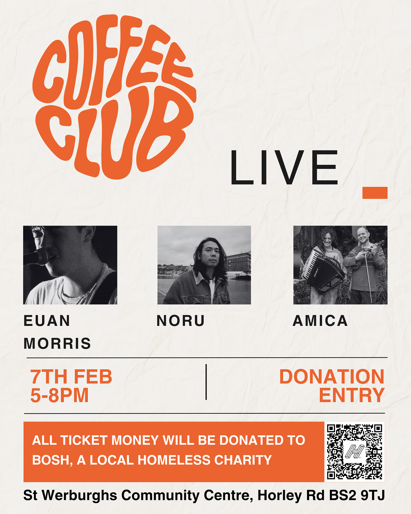 Noru, Euan Morris & Amica at Coffee Club St Werburghs