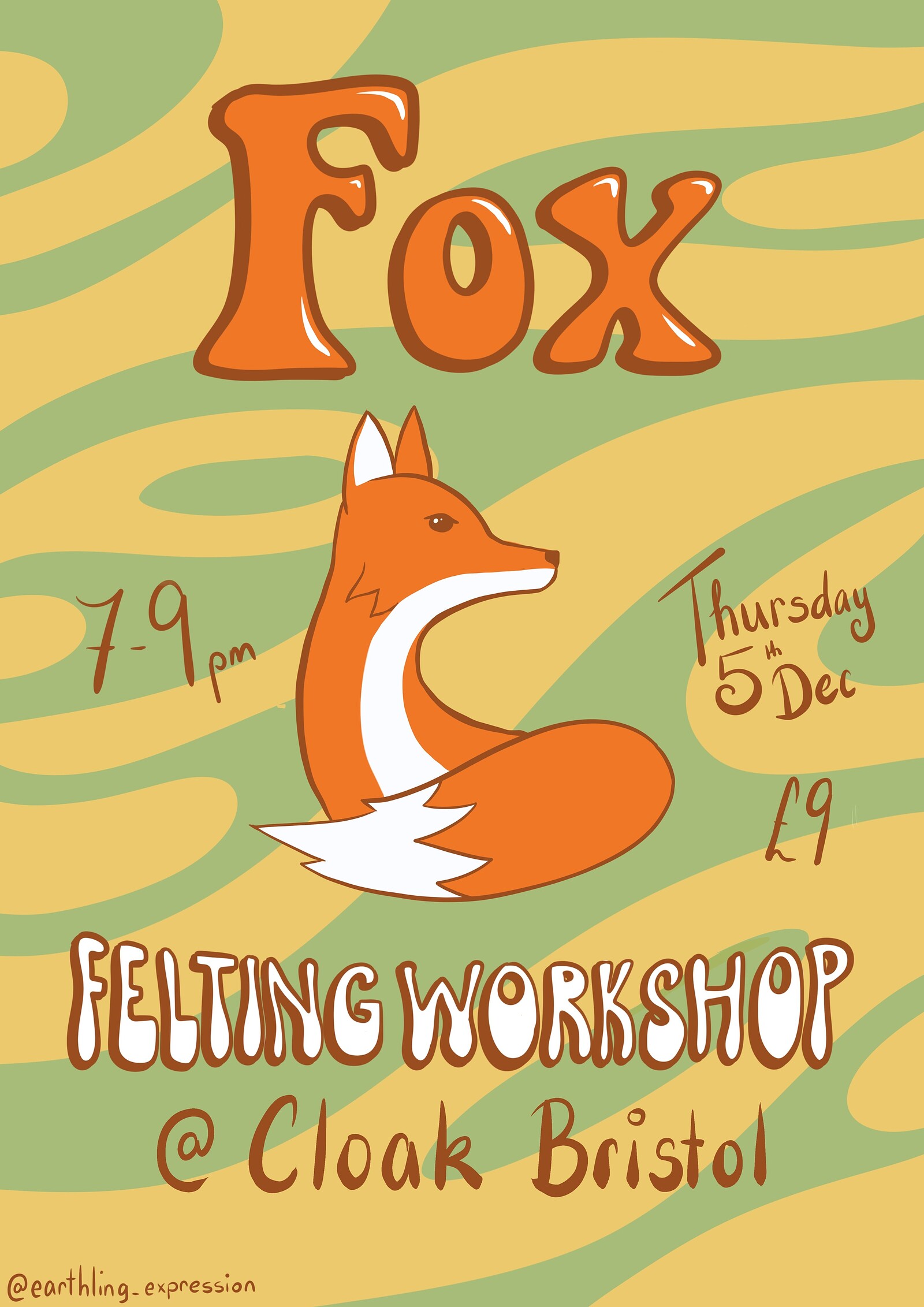 Fox Needle Felting at Cloak