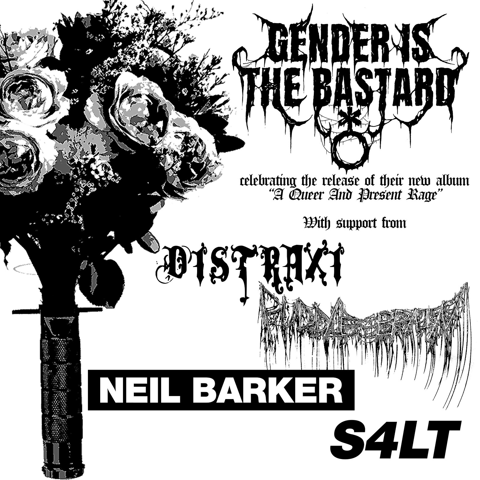 GENDERISTHEBASTARD / DISTRAXI / PUDDLE BRAIN /S4LT at Cafe Kino