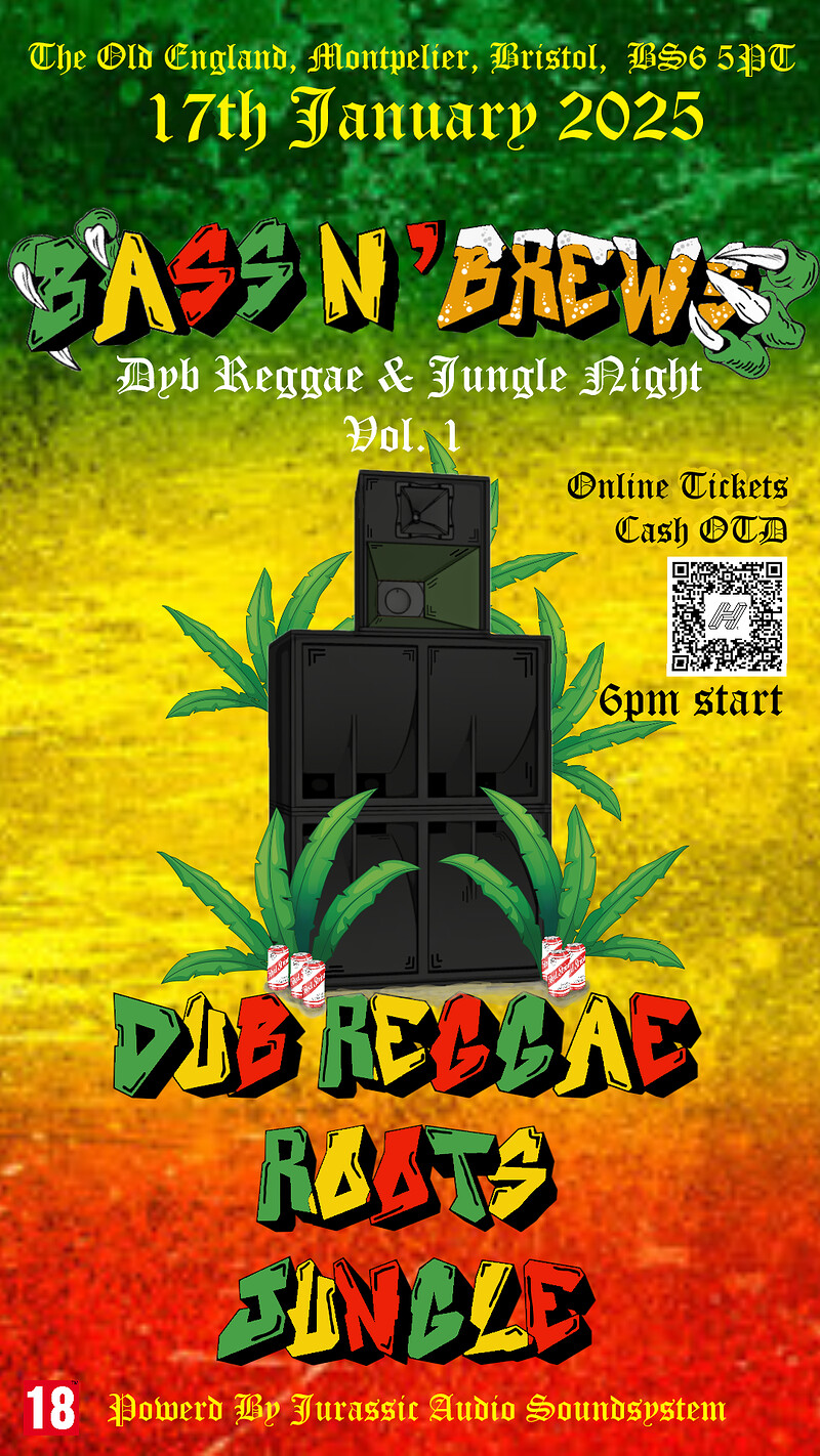 Dub Reggae & Jungle Night Vol. 1 at The Old England Pub