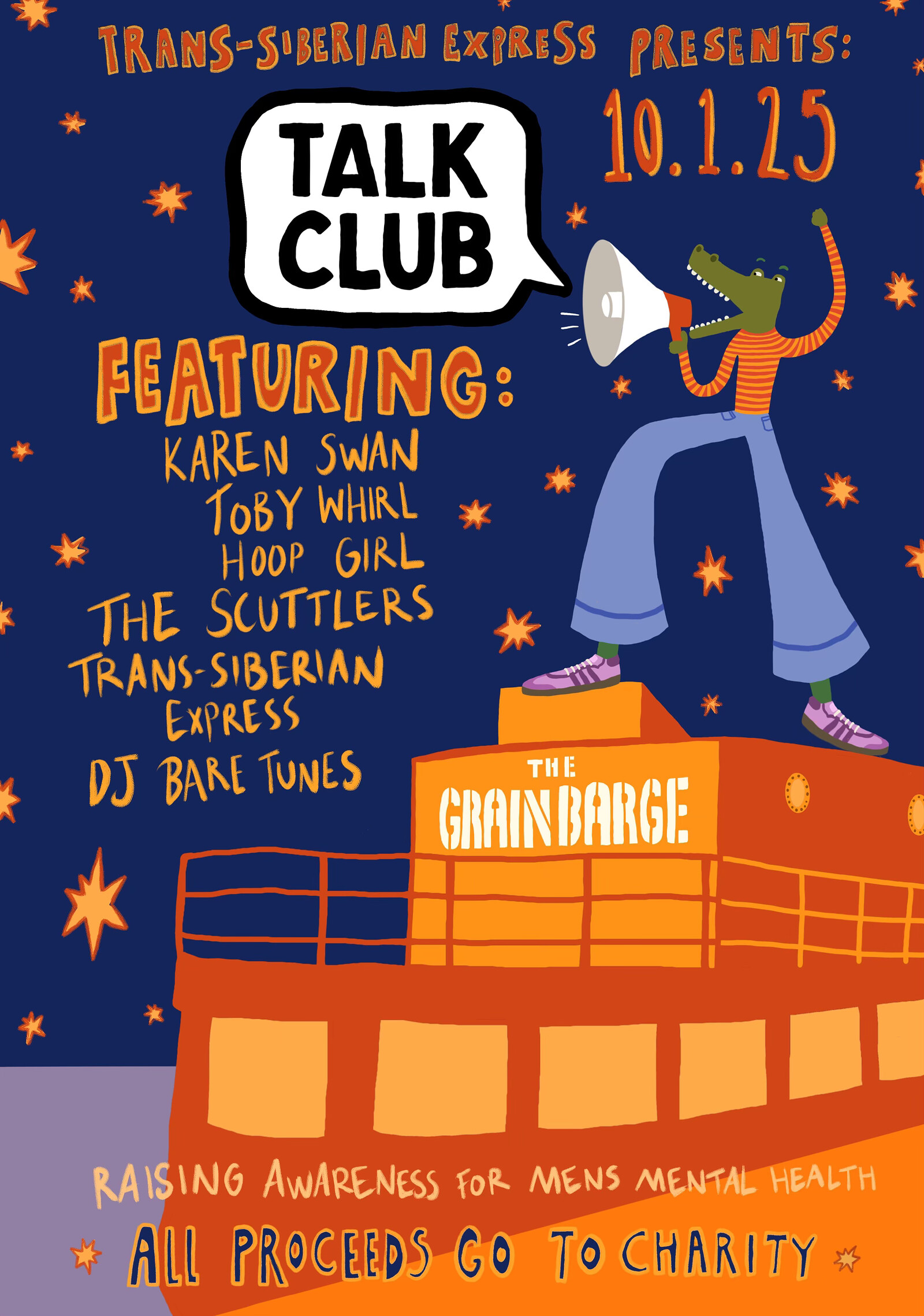 Trans-Siberian Express for Talk Club at The Grain Barge