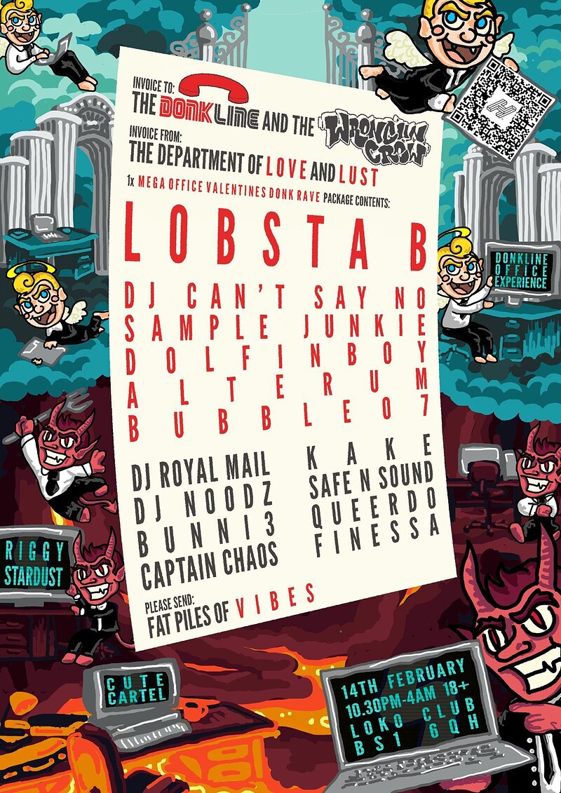Wronguns x Donkline The Office of Love and Lust at Loco Klub