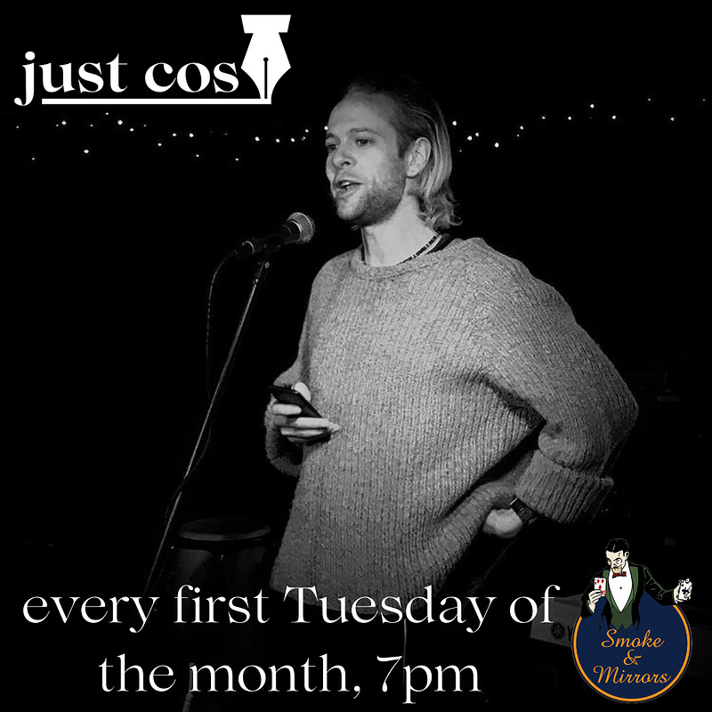 Just Cos Poetry at Smoke & Mirrors, Denmark Street, BS1