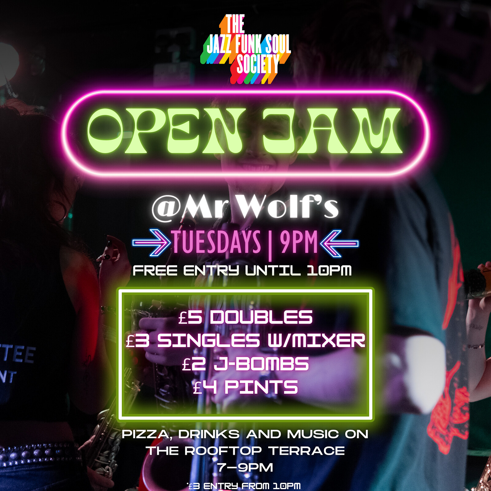 Open Jam at Mr Wolfs