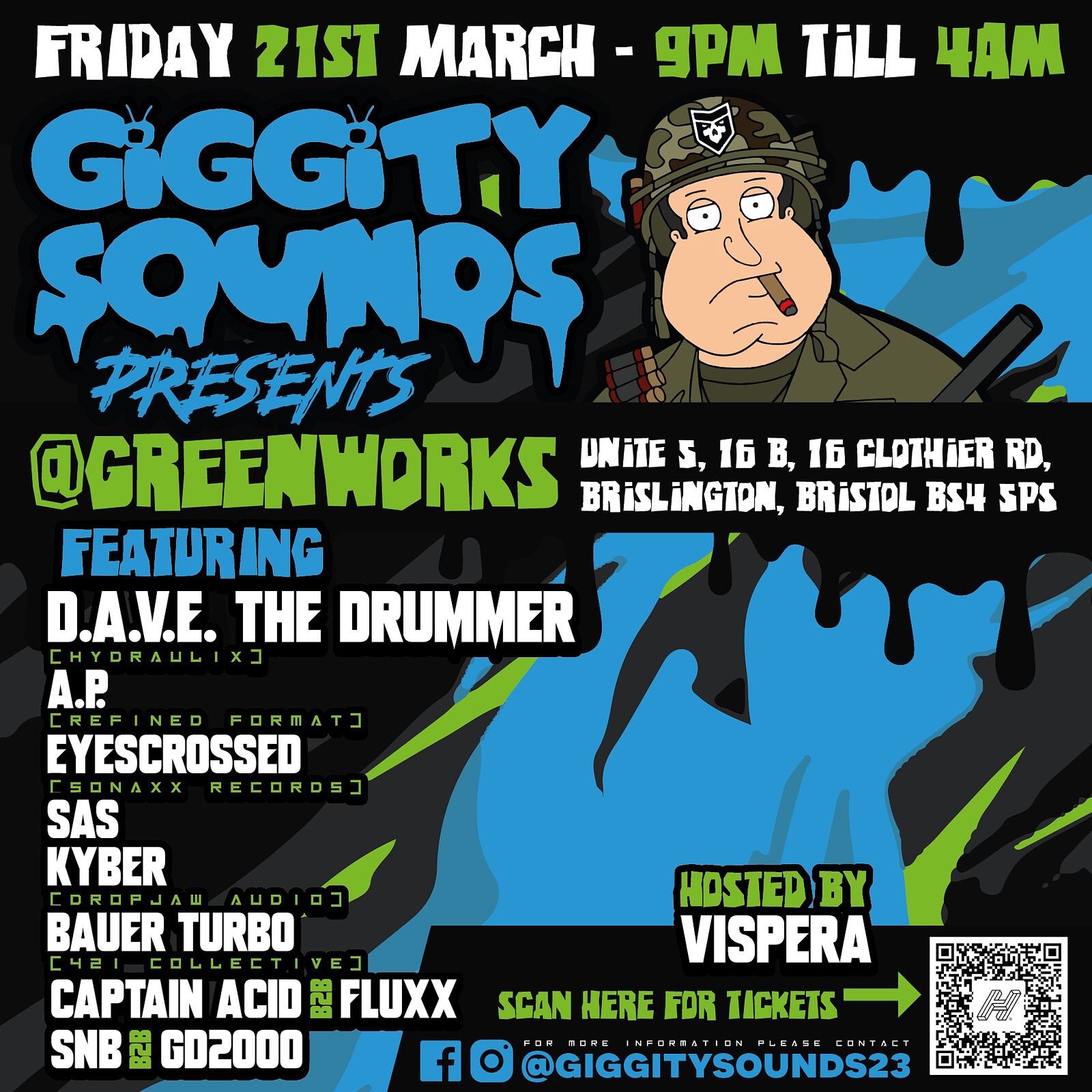 Giggity Sounds Presents D.A.V.E The Drummer & A.P at Green Works