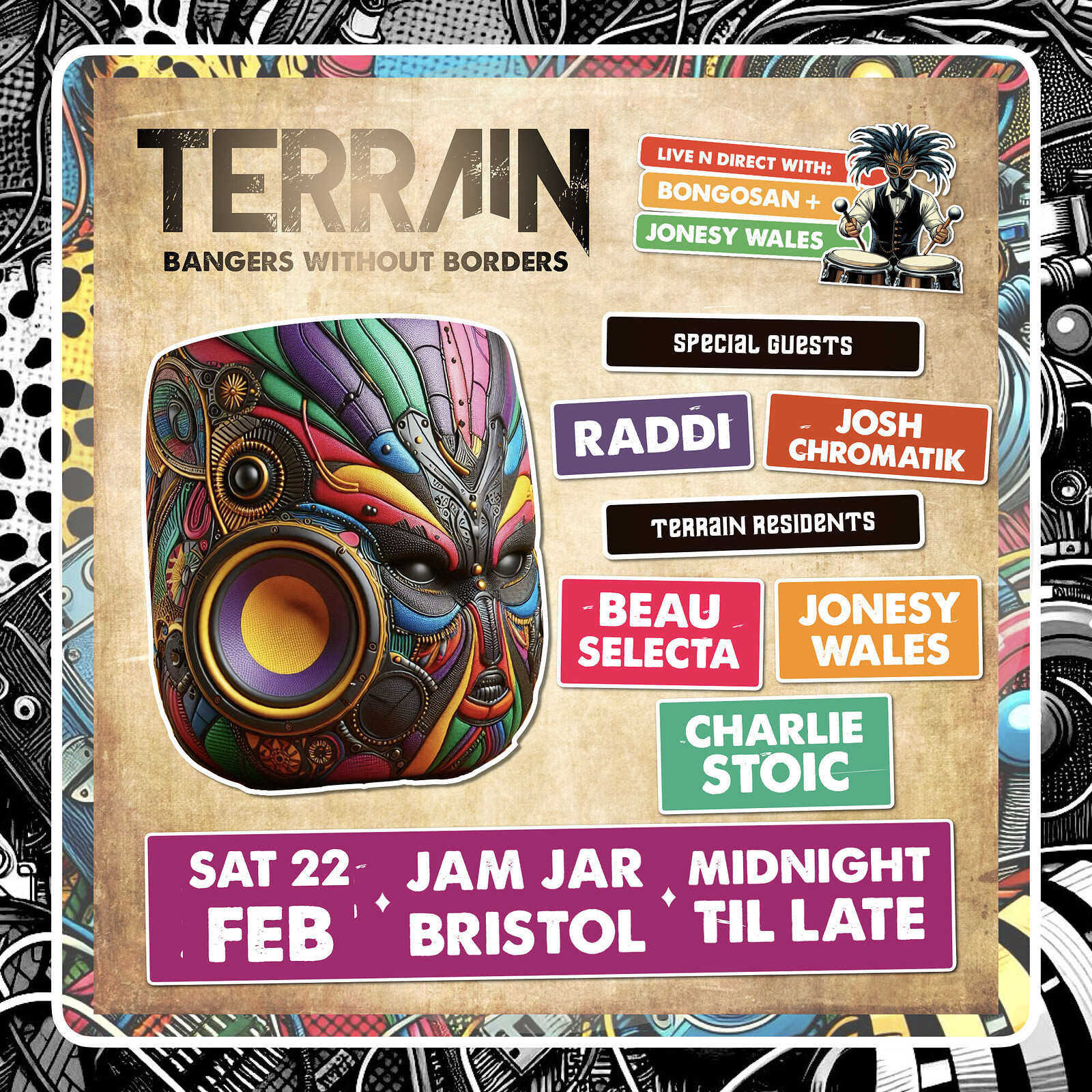 Terrain: Bangers Without Borders - Tickets OTD at The Jam Jar