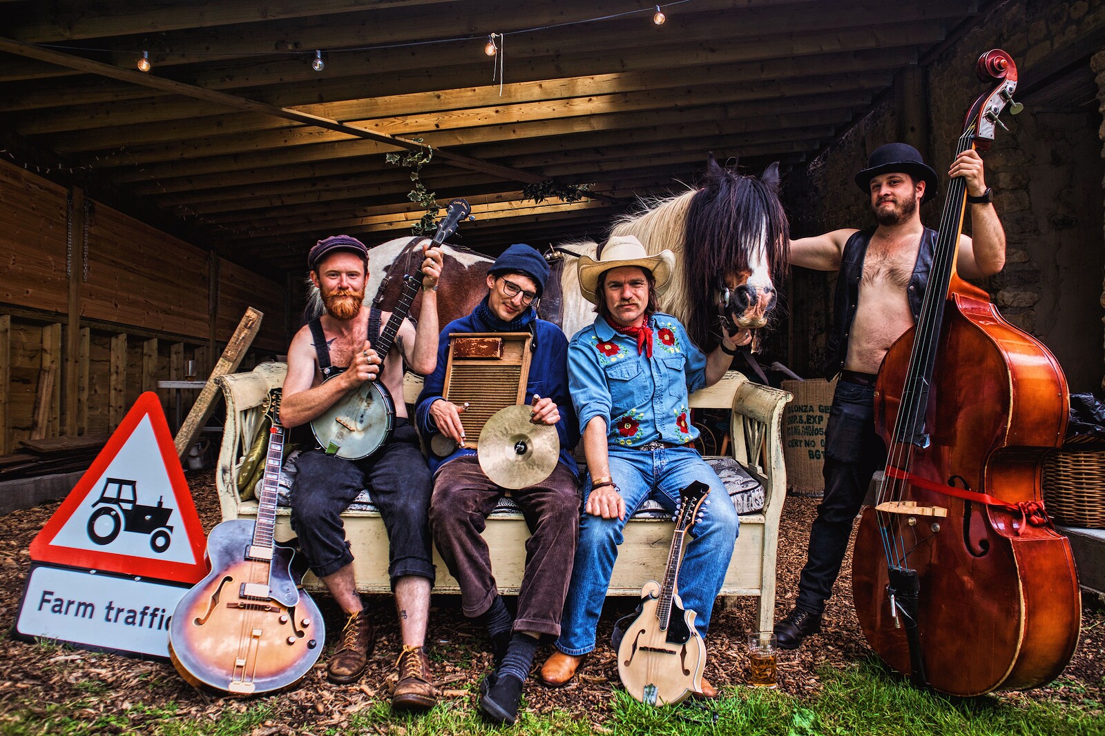 The Swamp Stomp String Band at Moor Beer Co