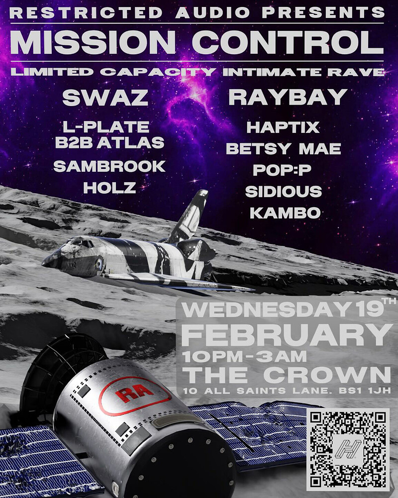 RESTRICTED AUDIO PRESENTS: MISSION CONTROL at The Crown
