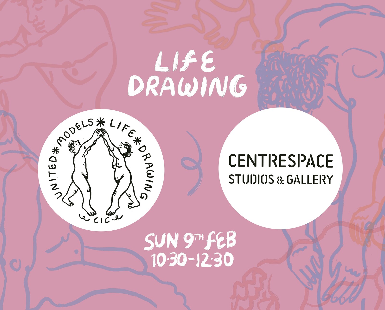 Life Drawing @ Centrespace - Sunday 9th February at Centrespace Gallery