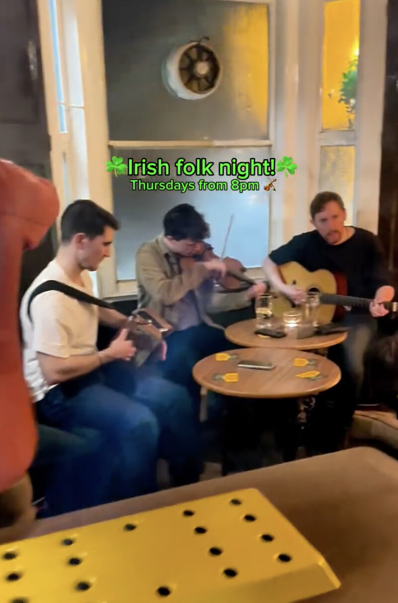 Irish Folk night at Nova Scotia