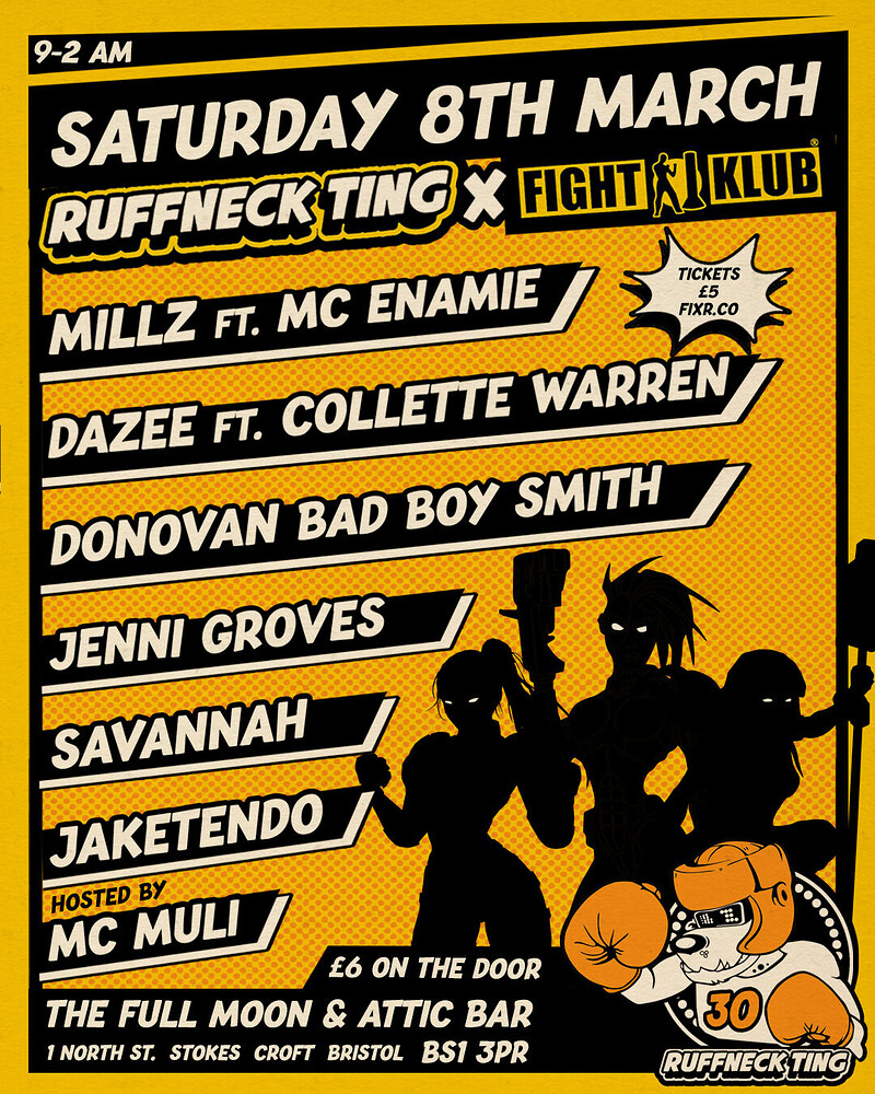 RuffNeck Ting x Fight Klub | Attic Bar at The Full Moon & Attic Bar