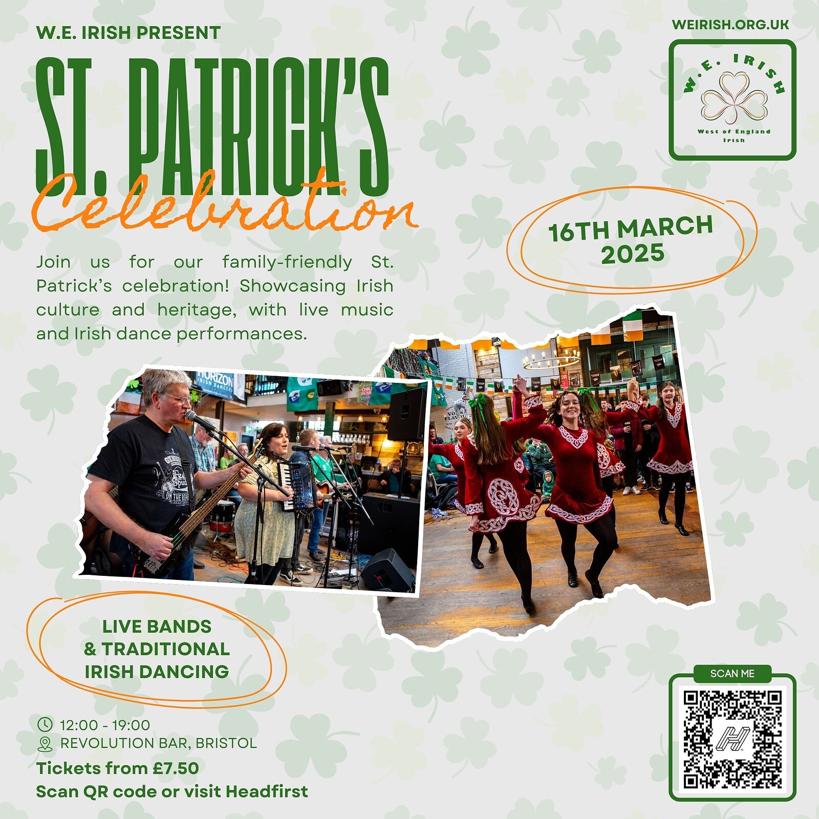 TICKETS ON THE DOOR St Patrick's - Fleadh Cheoil at Revolution Bar