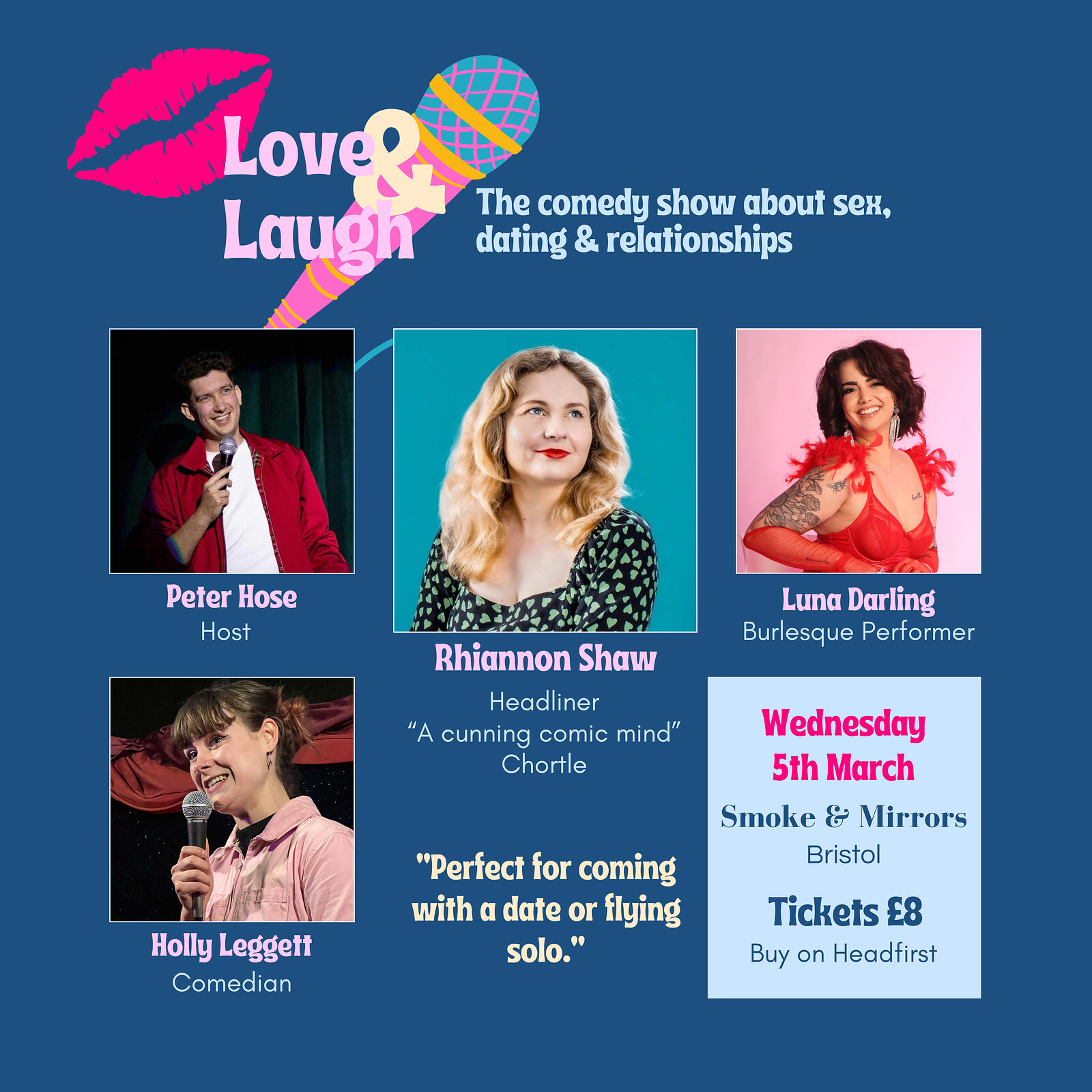 Love and Laugh at Smoke & Mirrors Comedy Club