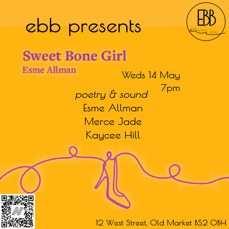 Esme Allman *Sweet Bone Girl* & guests at East Bristol Books