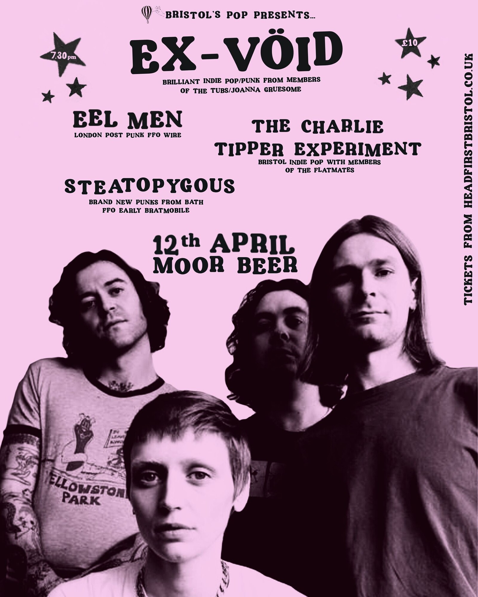 EX-VOID, EEL MEN, CHARLIE TIPPER and STEATOPYGOUS at Moor Beer Co