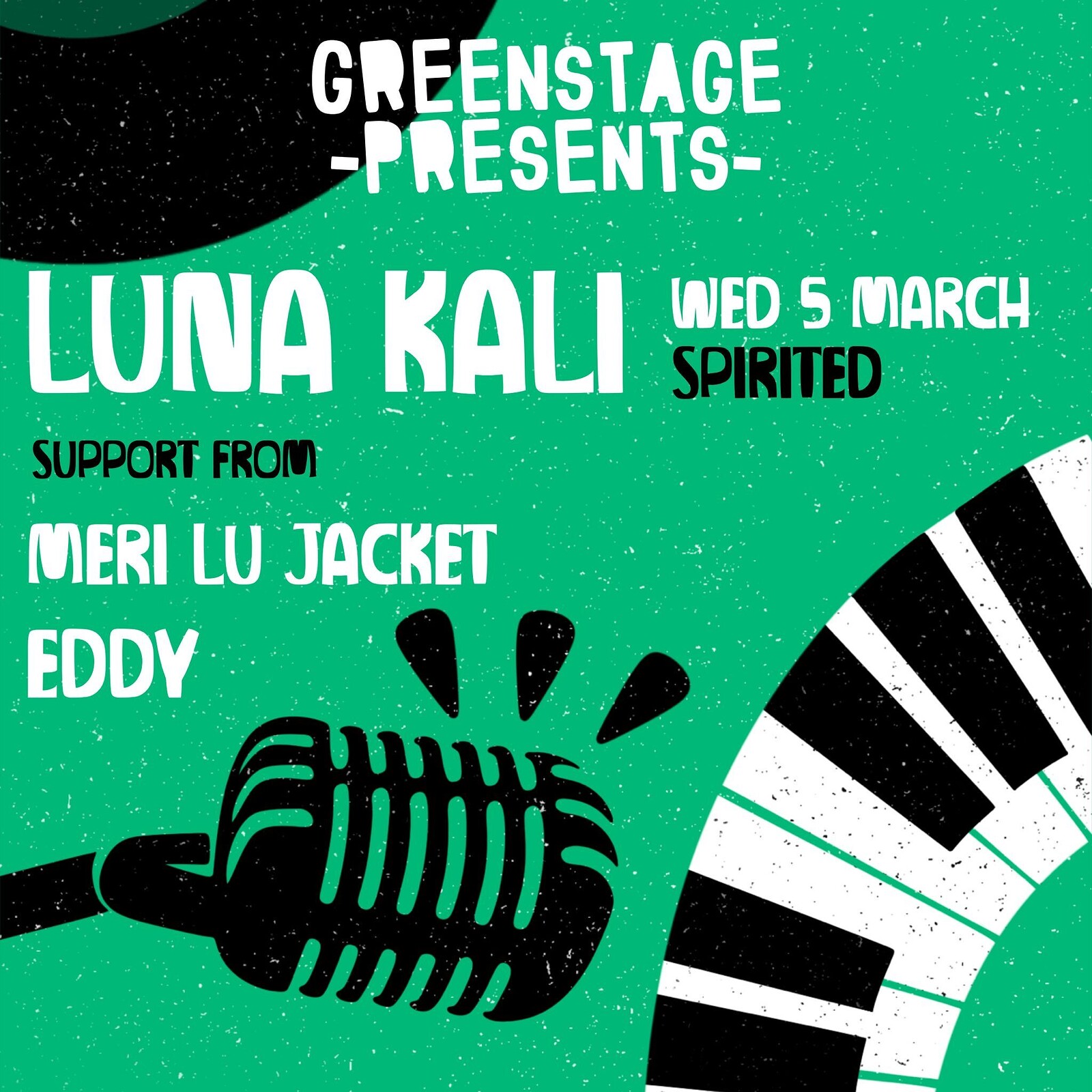 GreenStage Presents - Luna Kali at Spirited