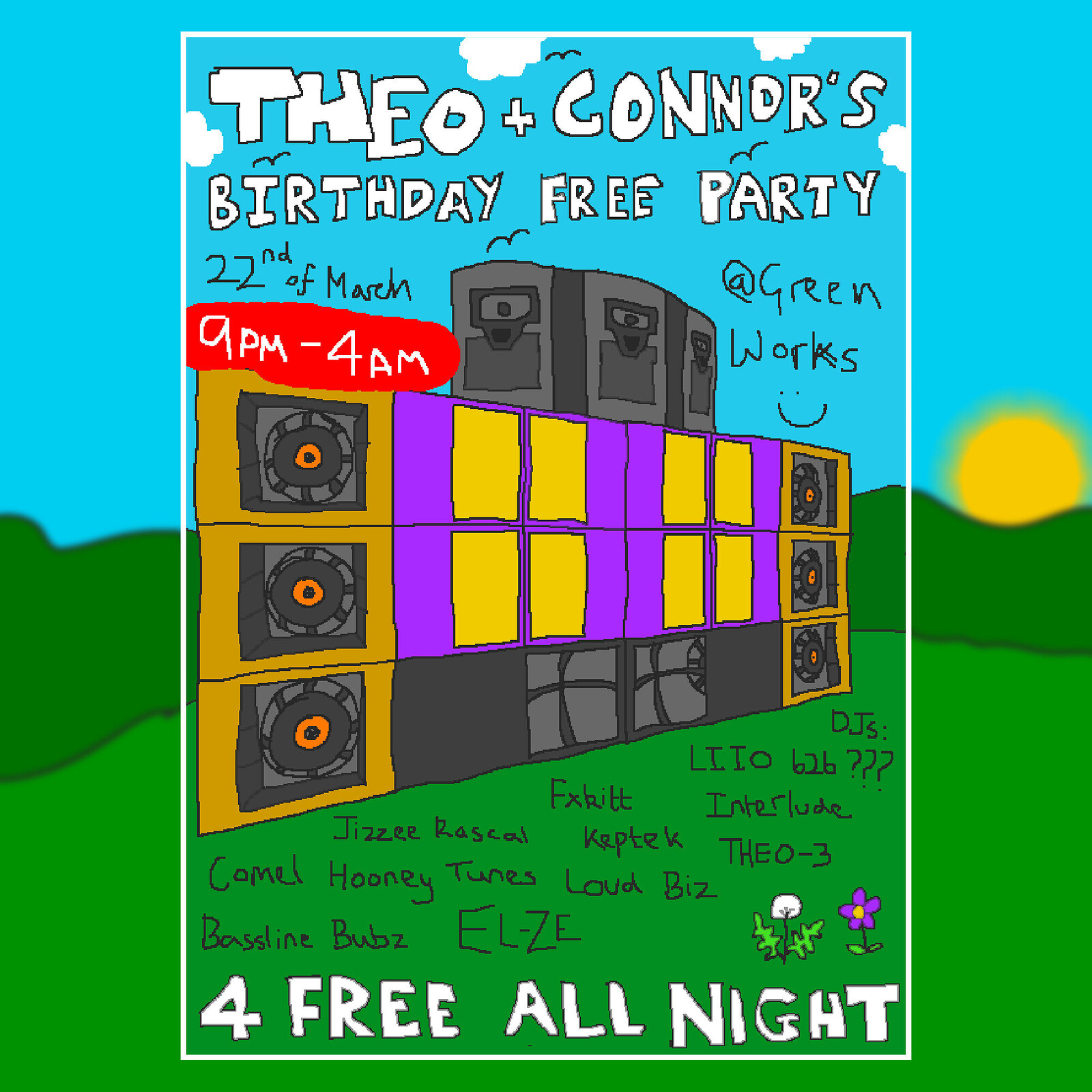 THEO AND CONNOR'S BIRTHDAY PARTY at Green Works
