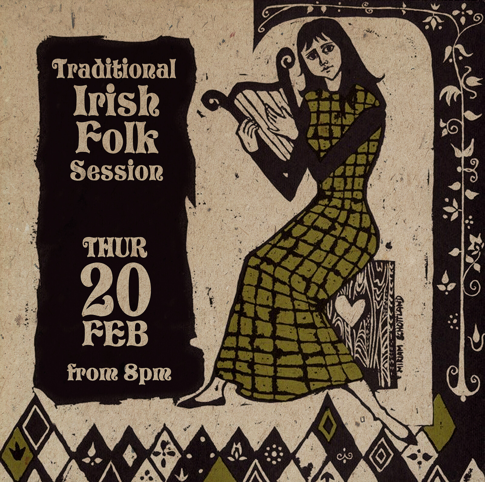 Traditional Irish Folk Session at The Elmer's Arms