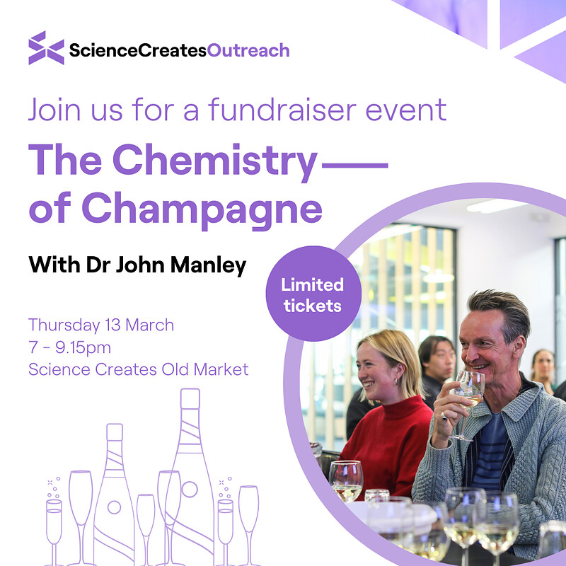 The Chemistry of Champagne at Science Creates Old Market