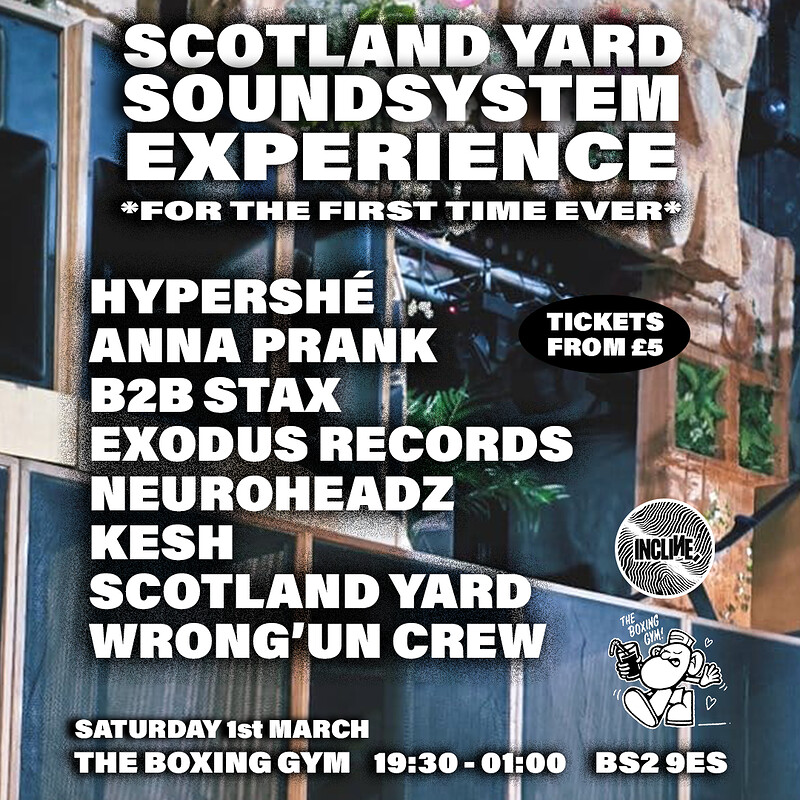 THE FULL SCOTLAND YARD SOUNDSYSTEM EXPERIENCE at The Boxing Gym