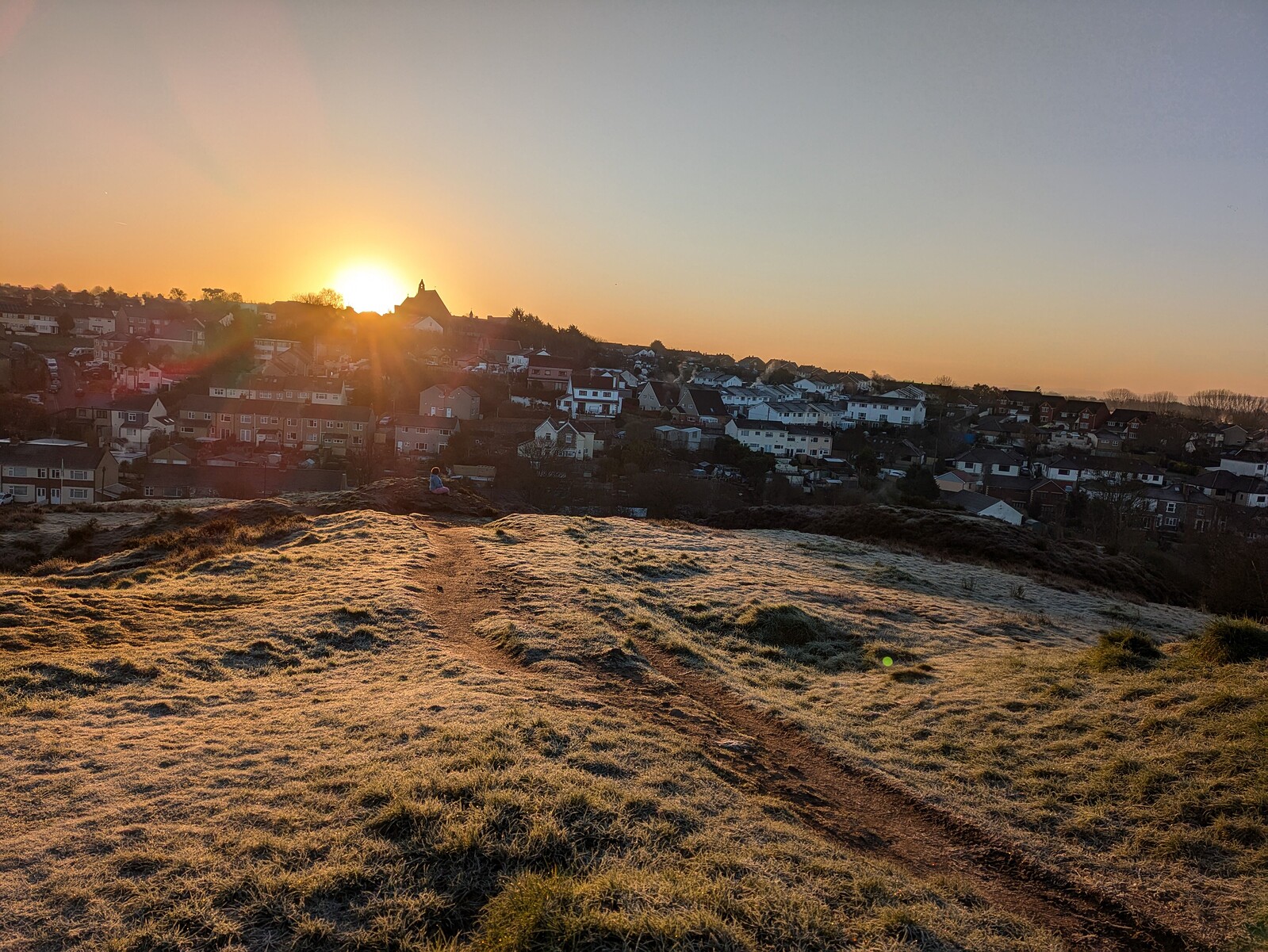 Sunrise at Troopers' Hill at Trooper's Hill - near the chimney