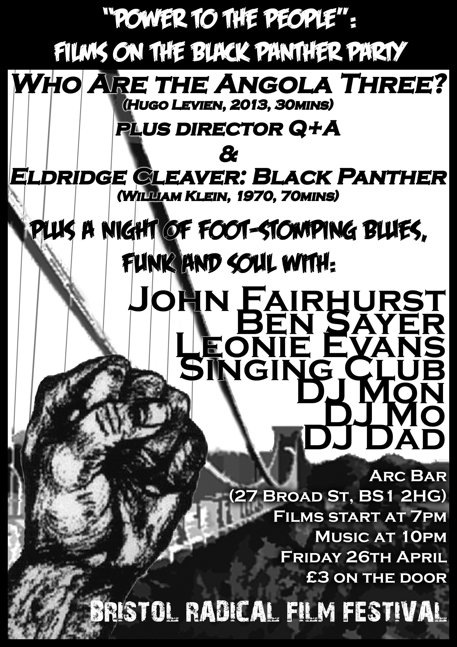 Black Panther Film Night & Gig at Arc Bar