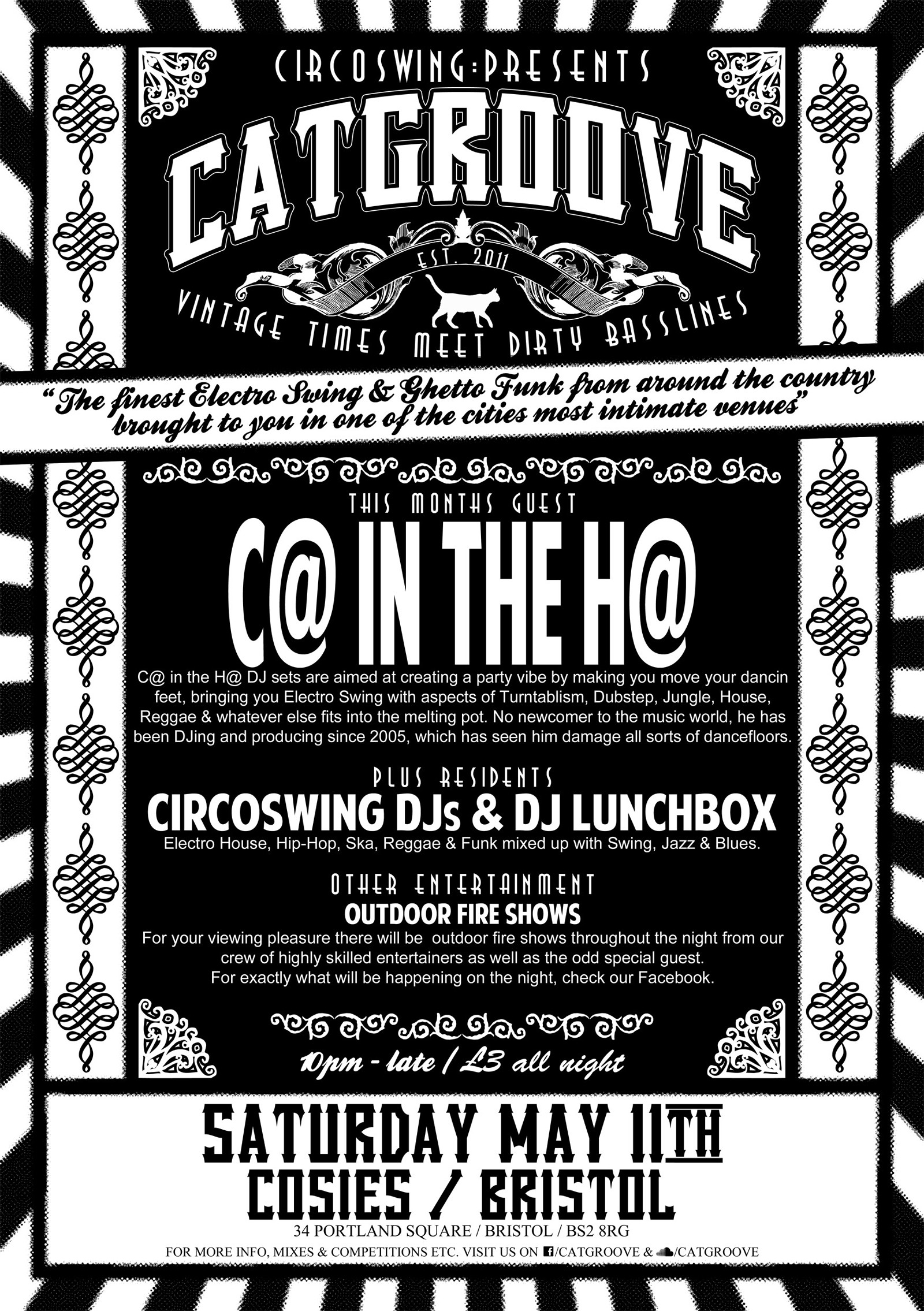 Catgroove Ft. C@ In The H@ at Cosies