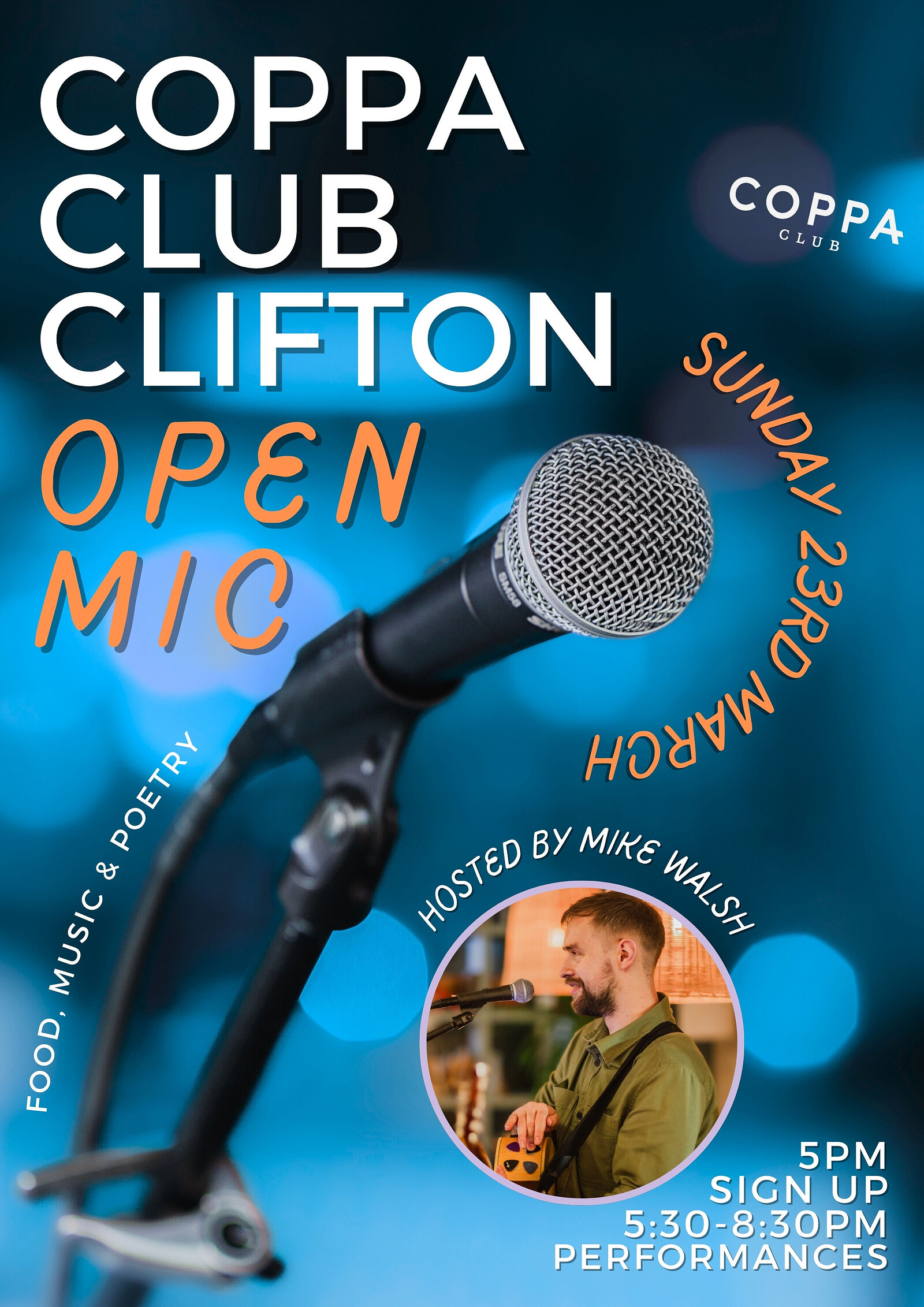 The Coppa Club Clifton Open Mic at Coppa Club Clifton