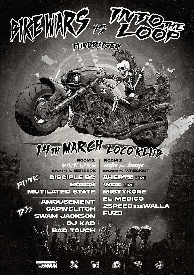 BIKE WARS vs INTO THE LOOP at Loco Klub