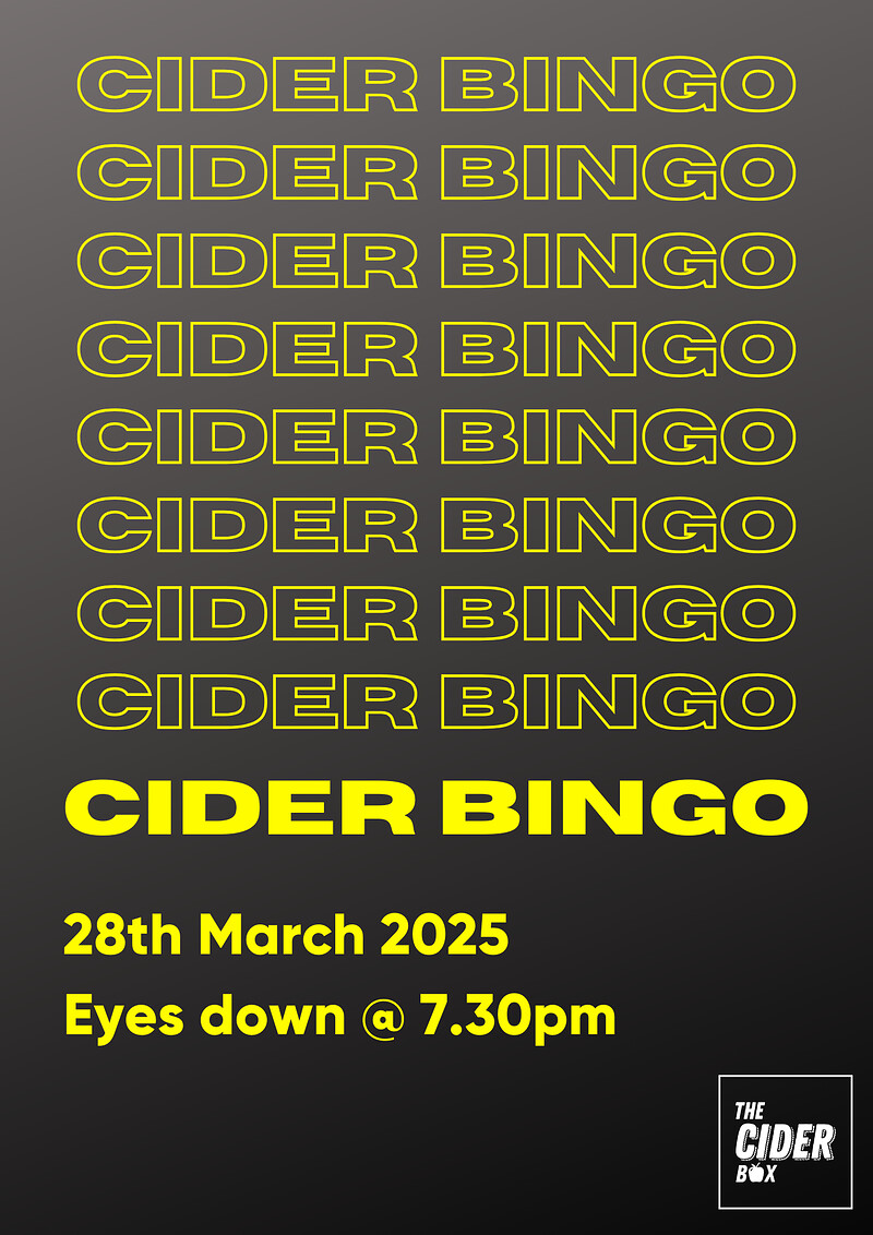 Cider Bingo: The Return at The Cider Box Tap Room