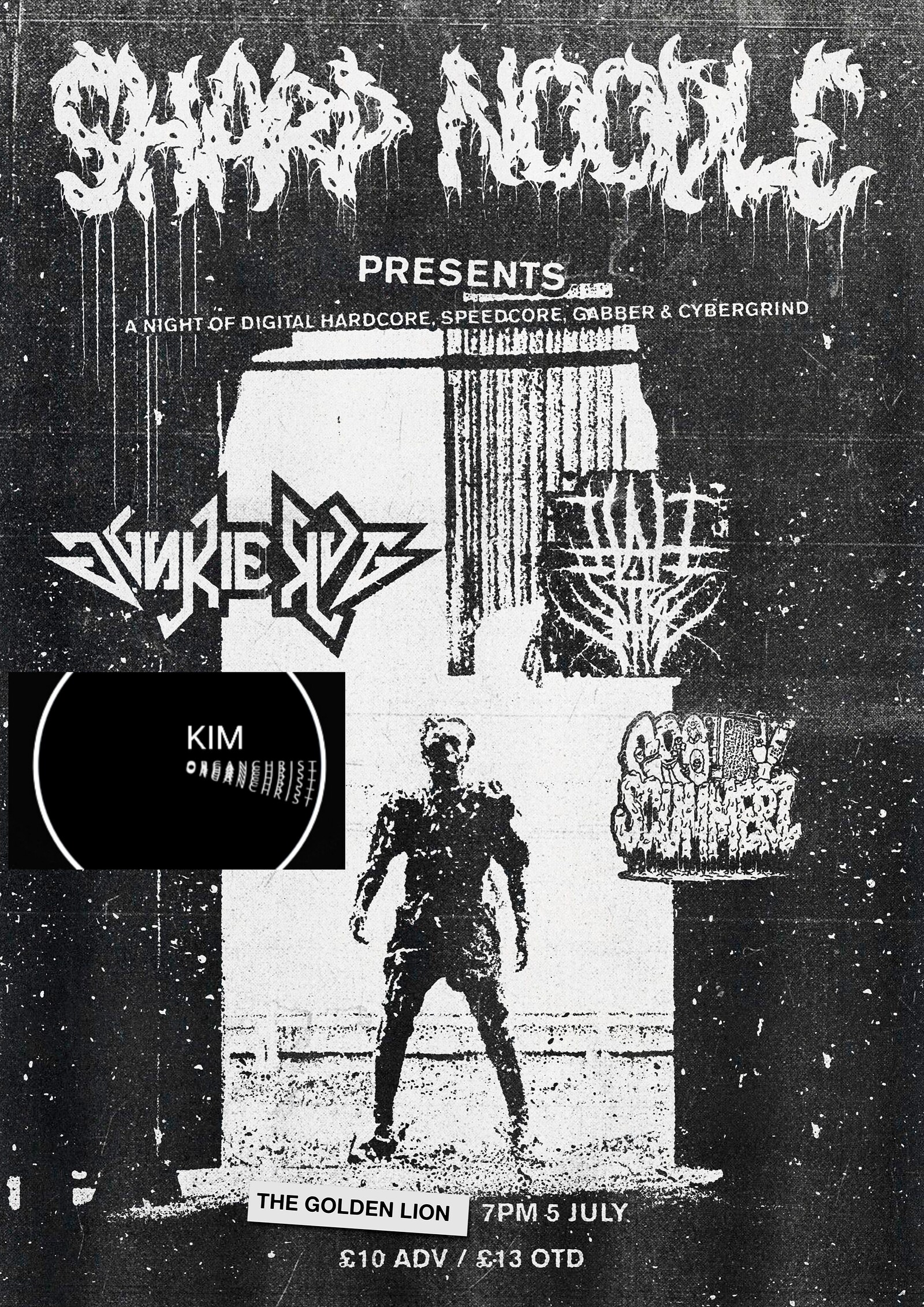 JUNKIE KUT /HATEWIRE /KIM ORGANCHRIST /GROTTY SCUMMERZ at The Golden Lion