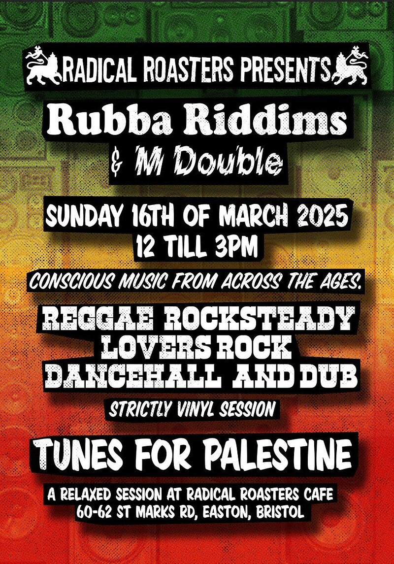 Palestine Reggae Fundraiser at Radical Roasters