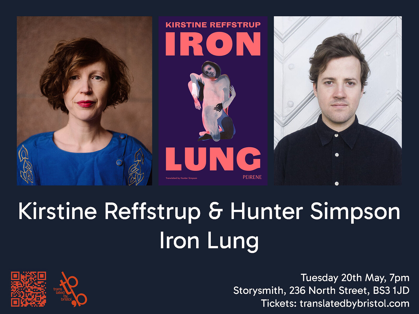 Kirstine Reffstrup & Hunter Simpson on Iron Lung at Storysmith