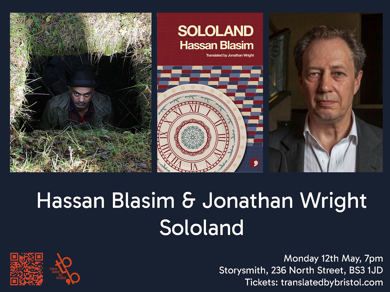 Hassan Blasim & Jonathan Wright on Sololand at Storysmith
