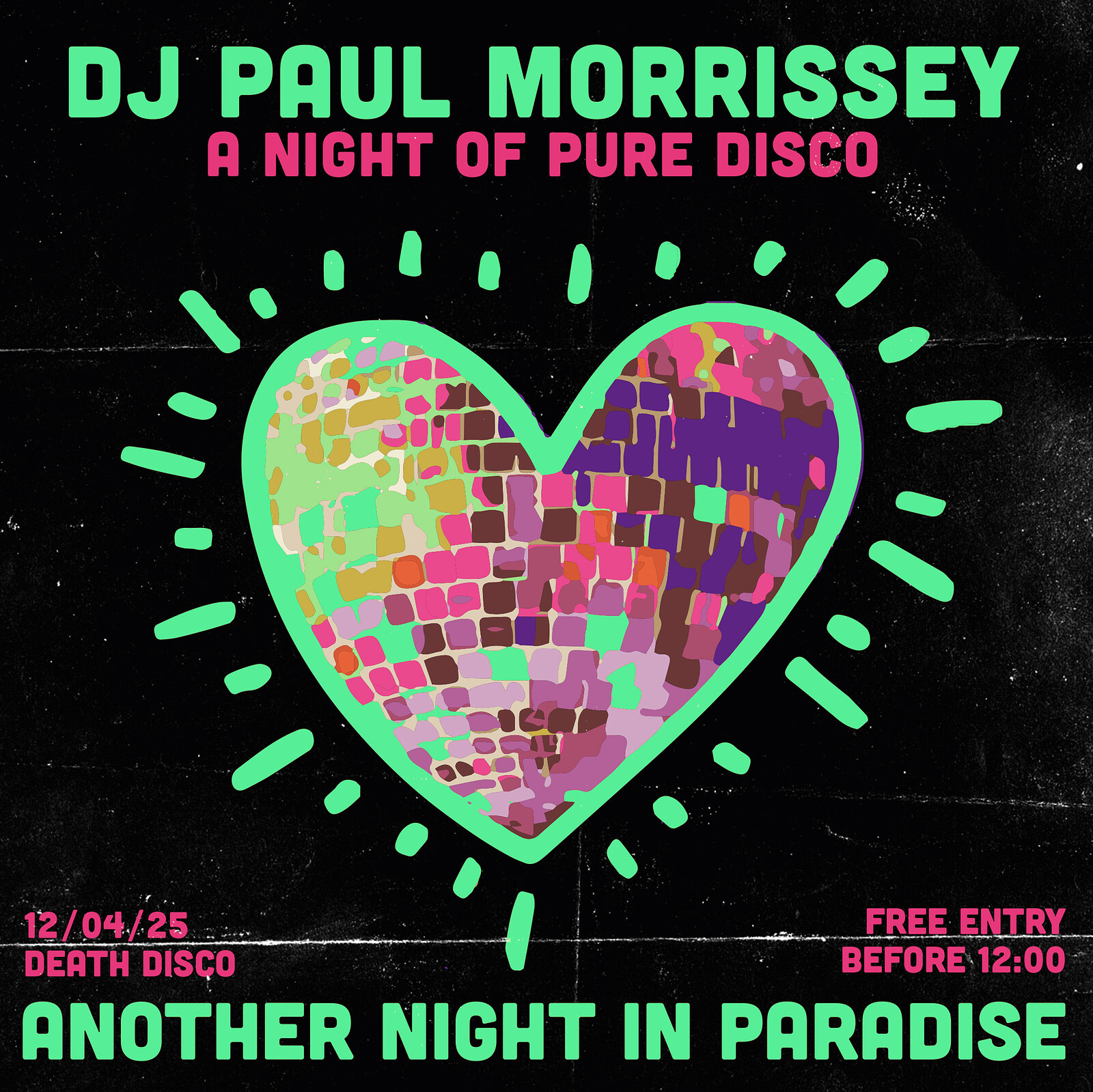 Another Night In Paradise W/ Paul Bozak Morrissey at Death Disco