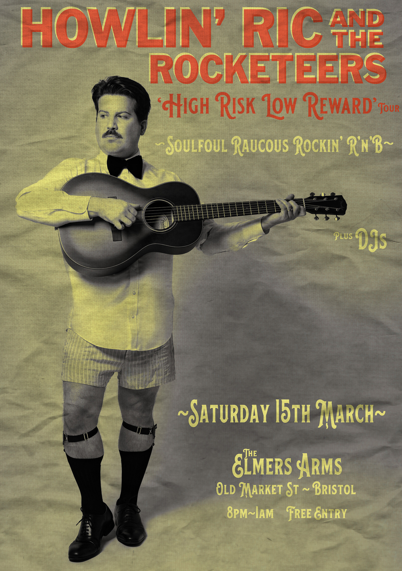 HOWLIN’ RIC & THE ROCKETEERS at The Elmer's Arms