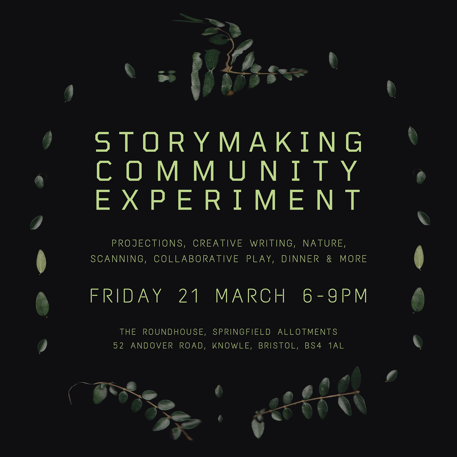 Equinox - Story Making Community Experiment at The Roundhouse @ Springfields Allotments