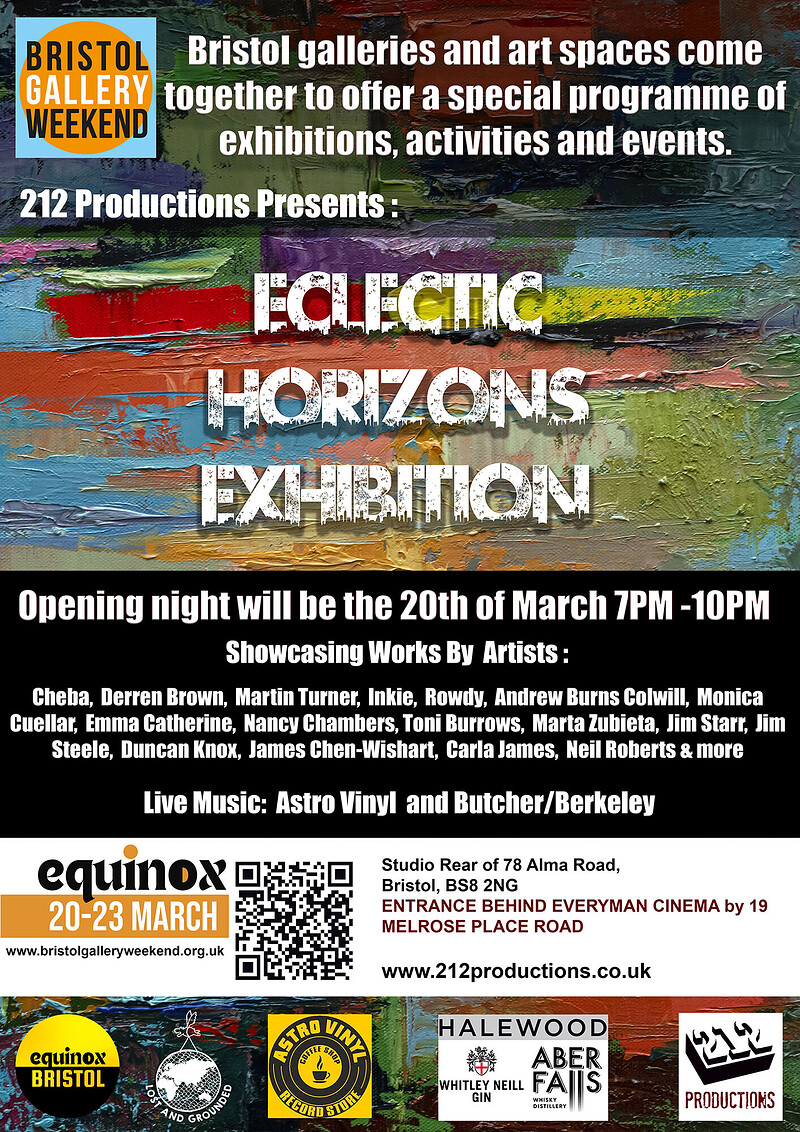 Eclectic Horizons Exhibition at 212 Productions Studio