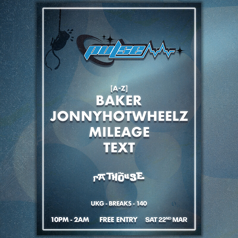 Pulse: TEXT, Mileage, Jonnyhotwheelz + Baker at The Mothers Ruin