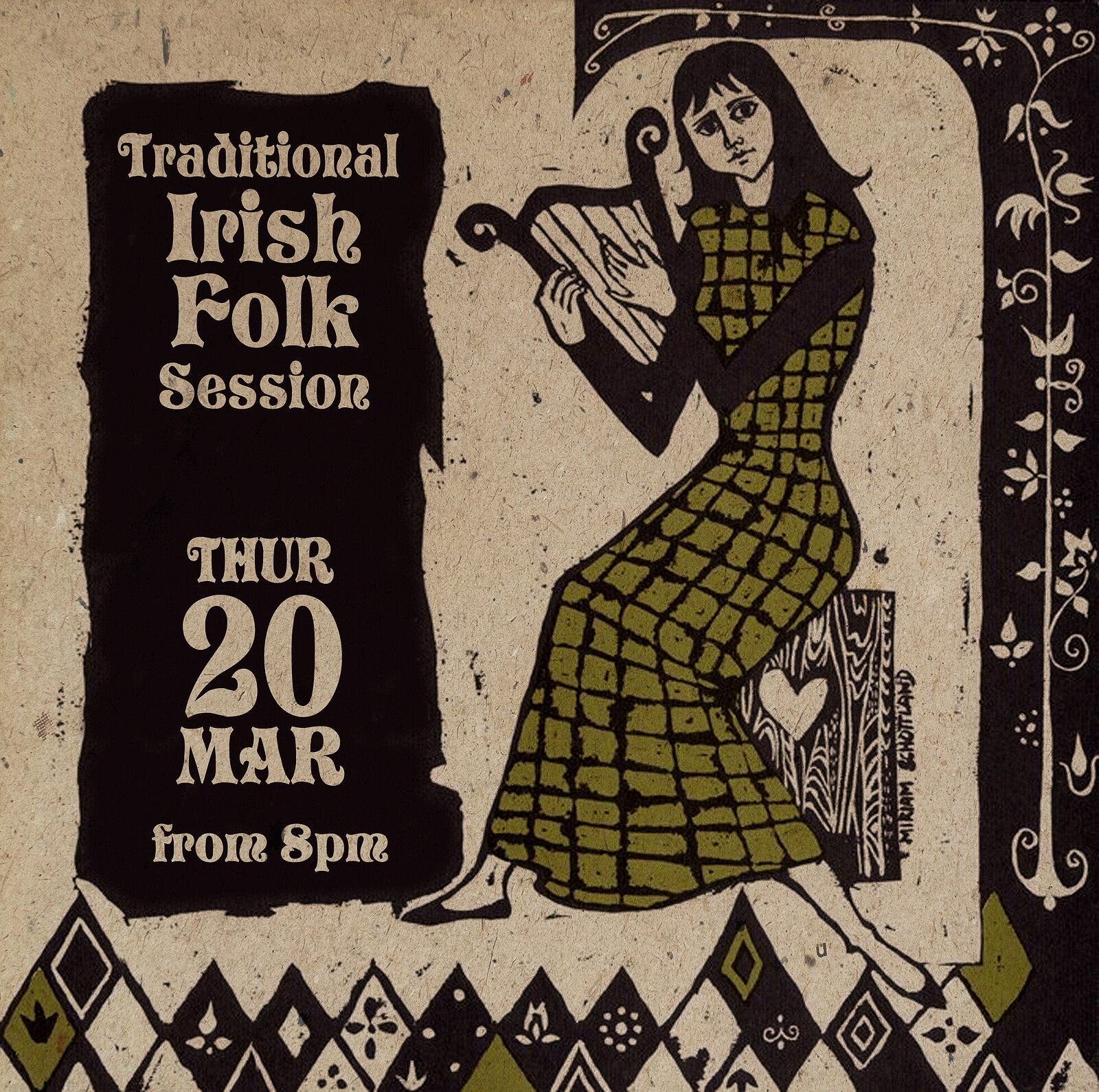 Traditional Irish Folk session at The Elmer's Arms
