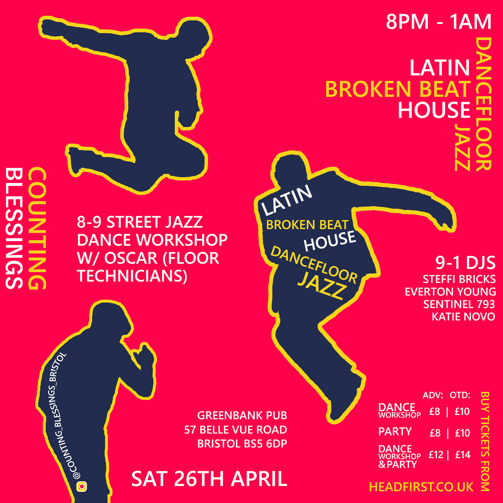 Counting Blessings Jazz Dance Special at The Greenbank Pub