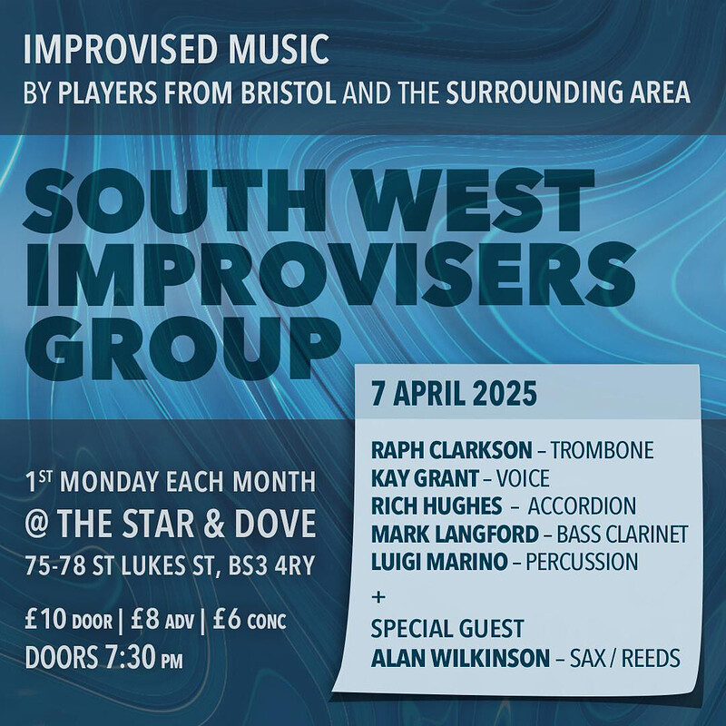 SWIG featuring Alan Wilkinson at The Star and Dove, 75 St Luke St, Totterdown, Bristol, BS3 4RY
