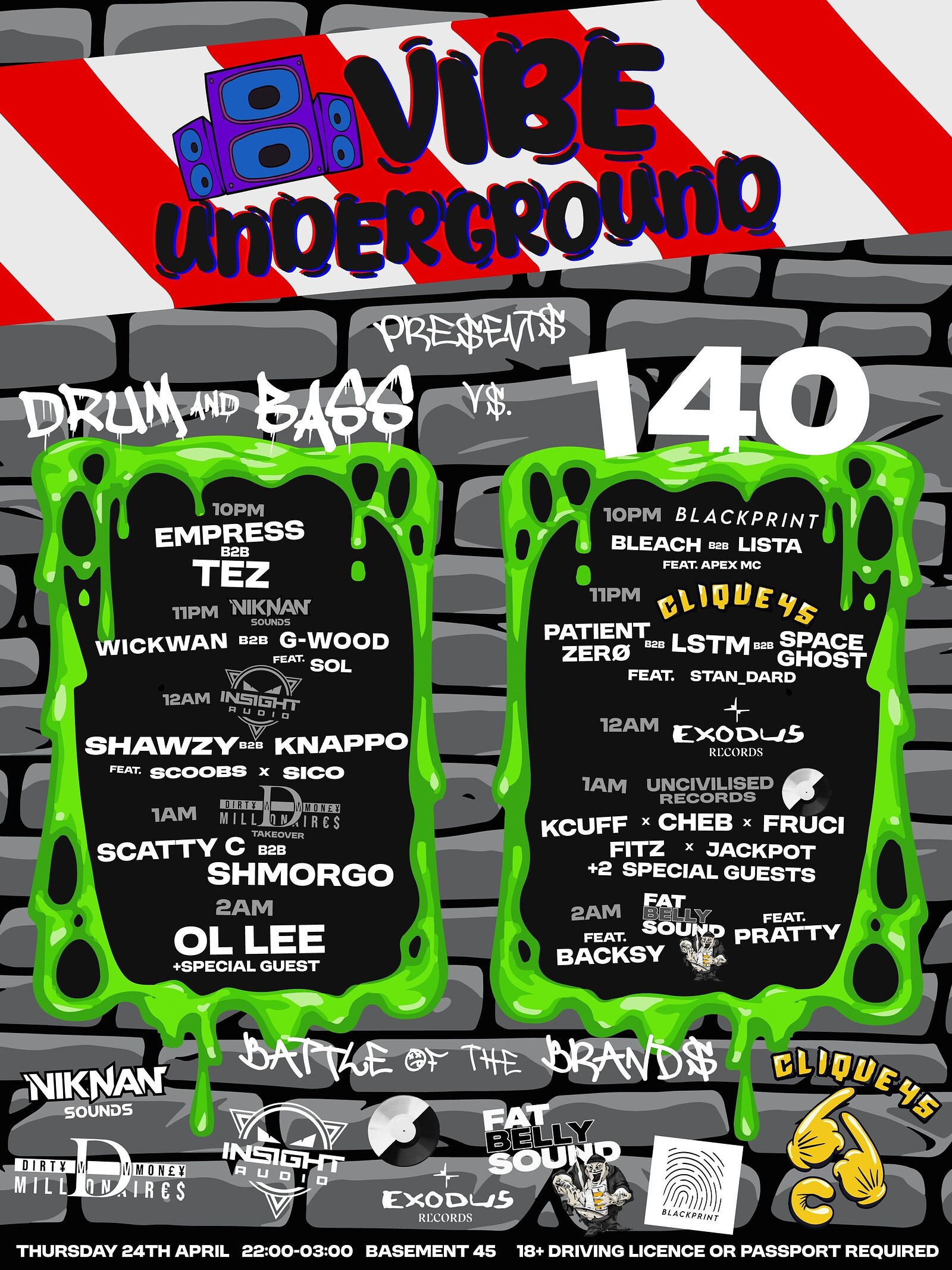 Vibe underground launch event at Basement 45