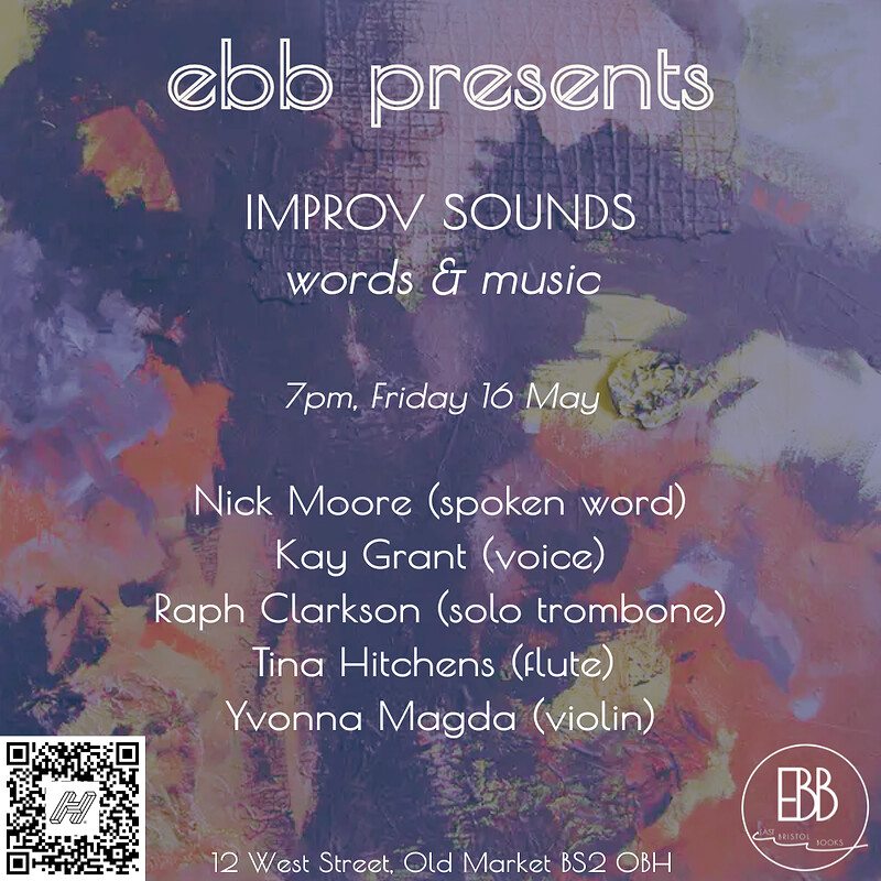 Improv Sounds: Nick Moore, Kay Grant & guests at East Bristol Books