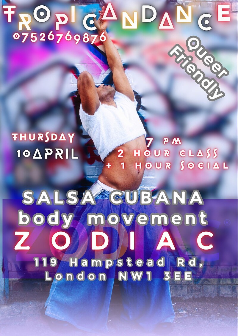SALSA CUBANA body movement at ZODIAC BAR