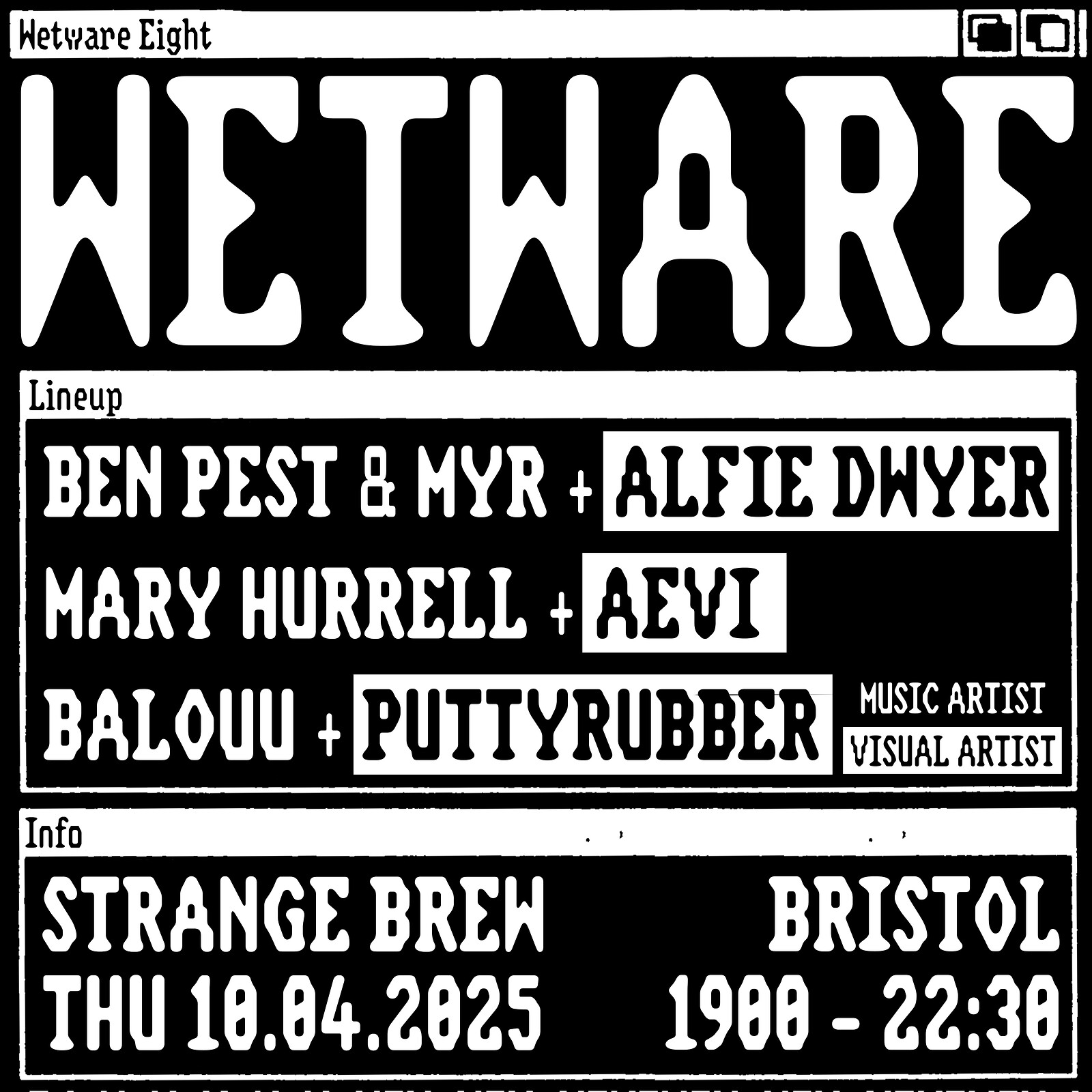 Audio Visual Performance Night at Strange Brew