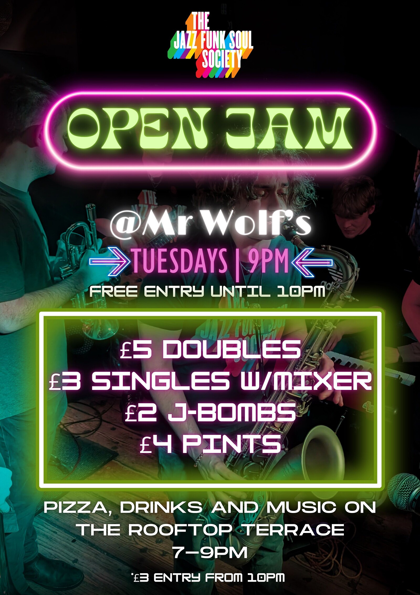 Open Jam at Mr Wolfs