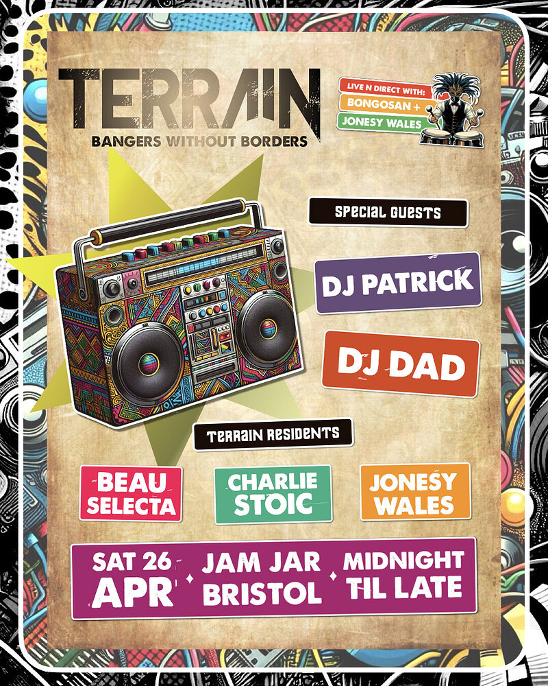 Terrain: Bangers Without Borders at The Jam Jar