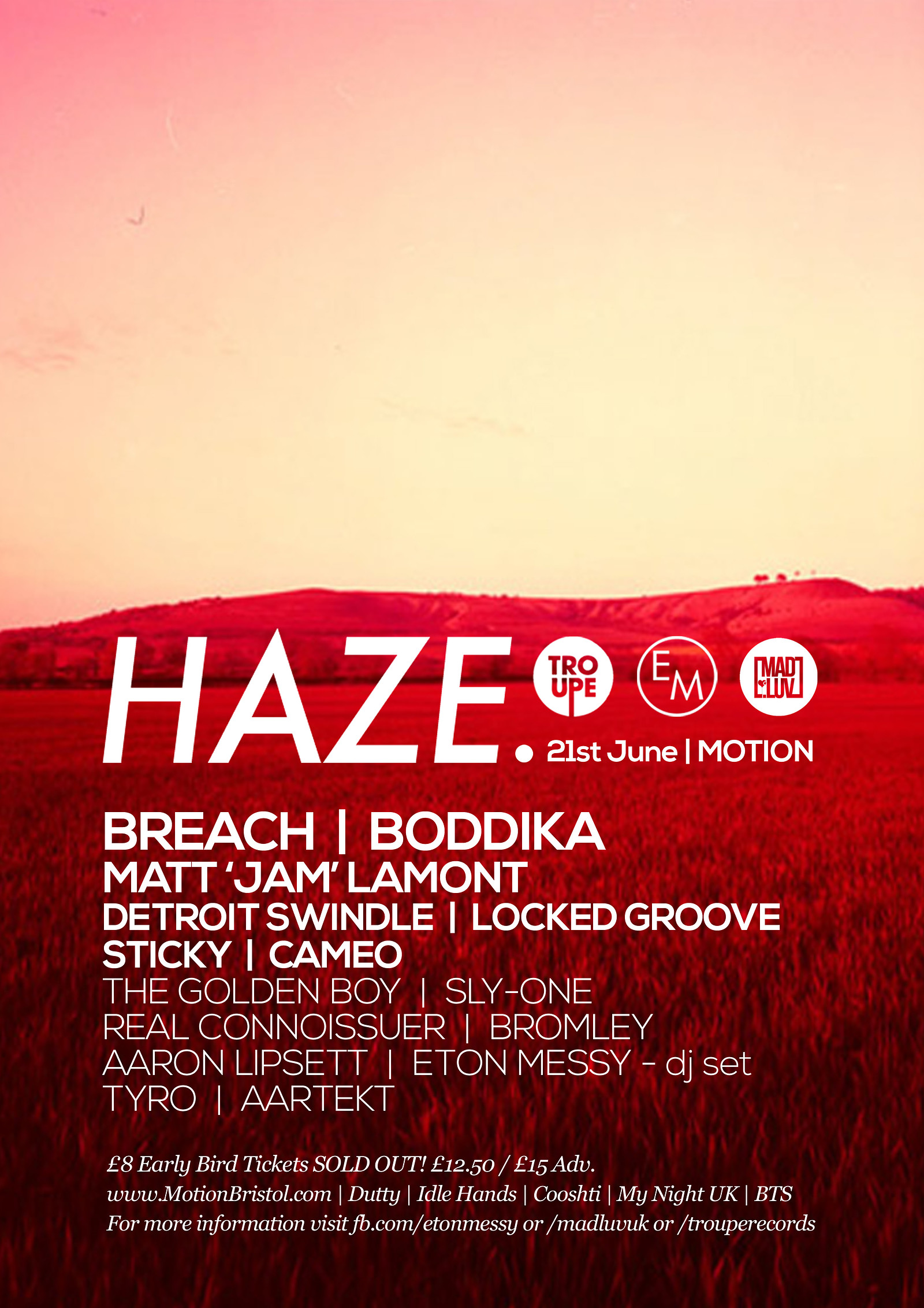 Haze: Breach/ Boddika + More at Motion