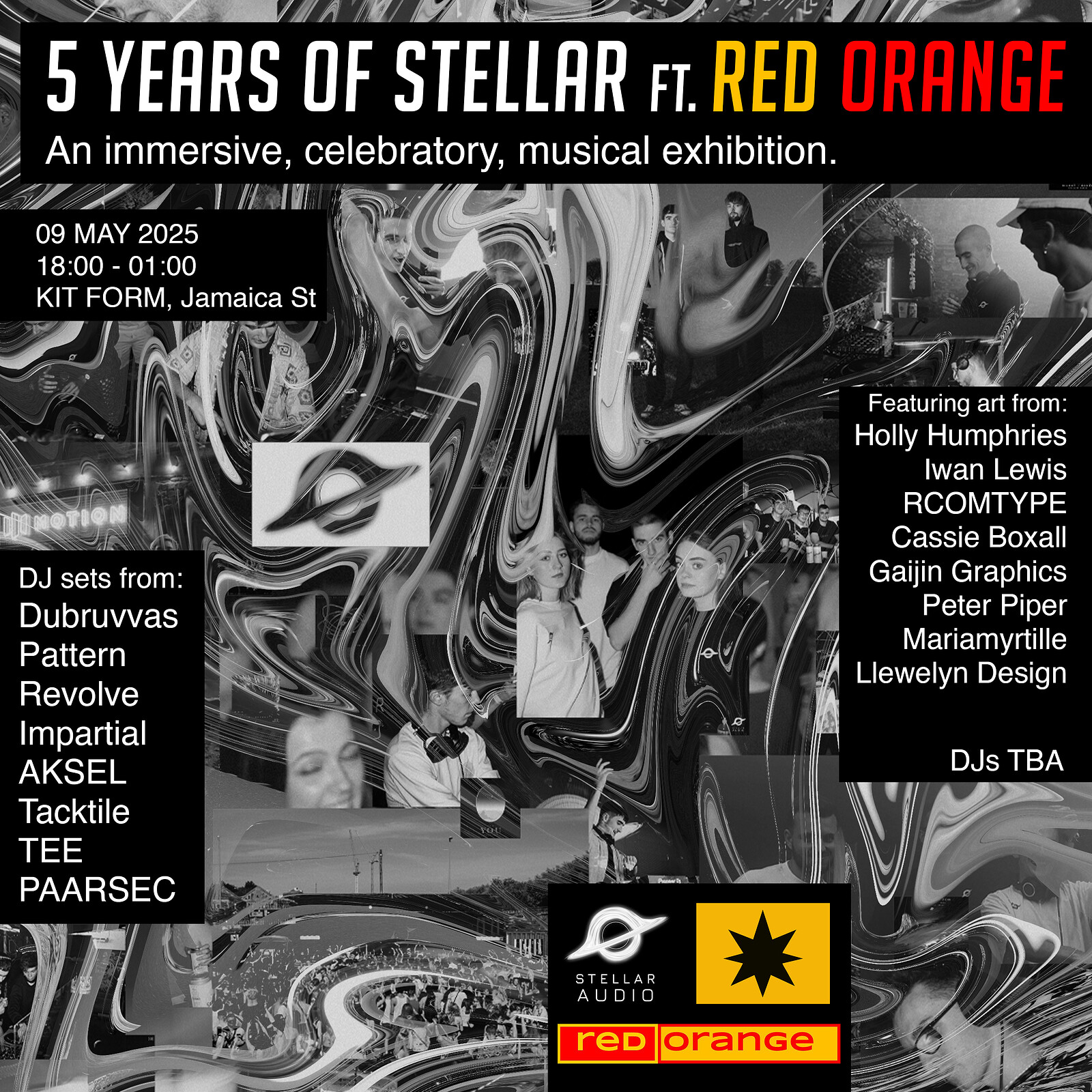5 Years of Stellar Audio ft. Red Orange at KIT FORM